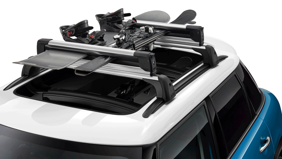 Suporte para esquis e pranchas snowboard MINI – barras de tejadilho – sistema de transporte no tejadilho