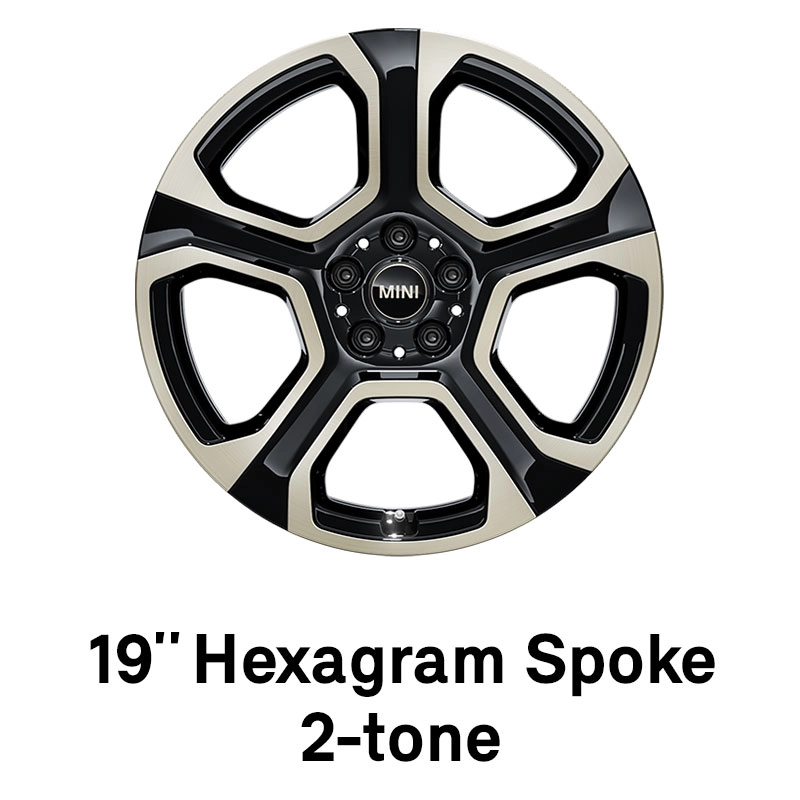 MINI - equipamento - jantes hexagram spoke 2-tone de 19"