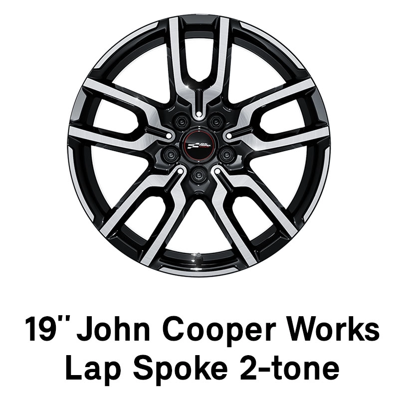 MINI - equipamento - jantes JCW Lap Spoke 2-tone de 19"