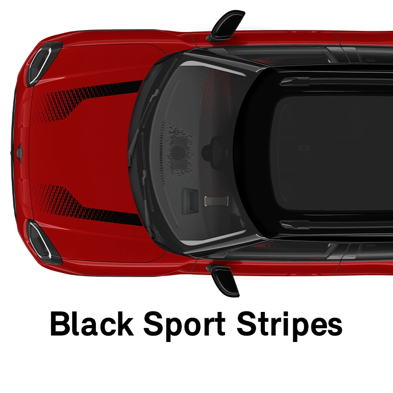  MINI - equipamento - versão JCW faixas desportivas pretas