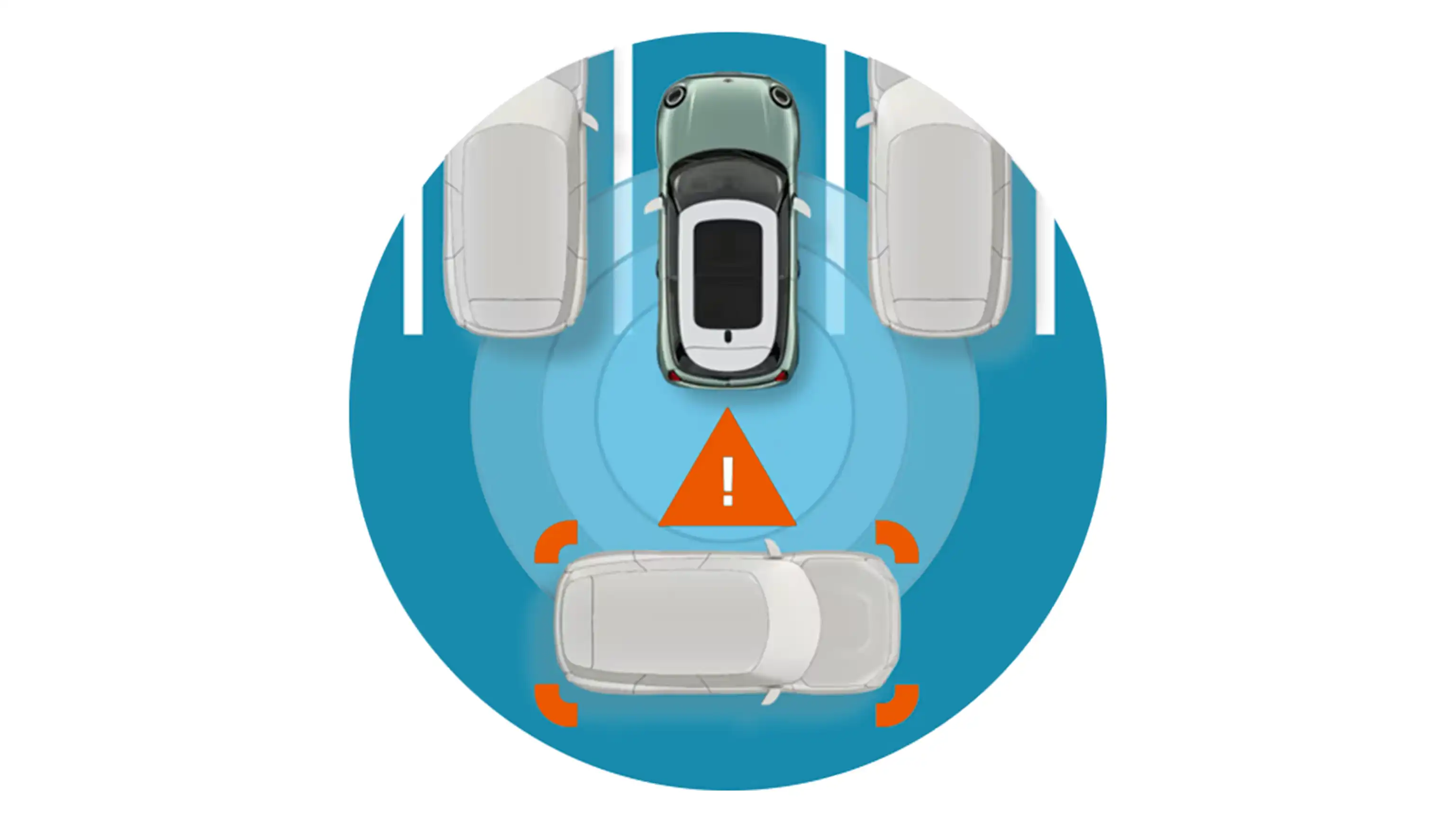 MINI Cooper 3 portas – aviso de colisão traseira com trânsito transversal