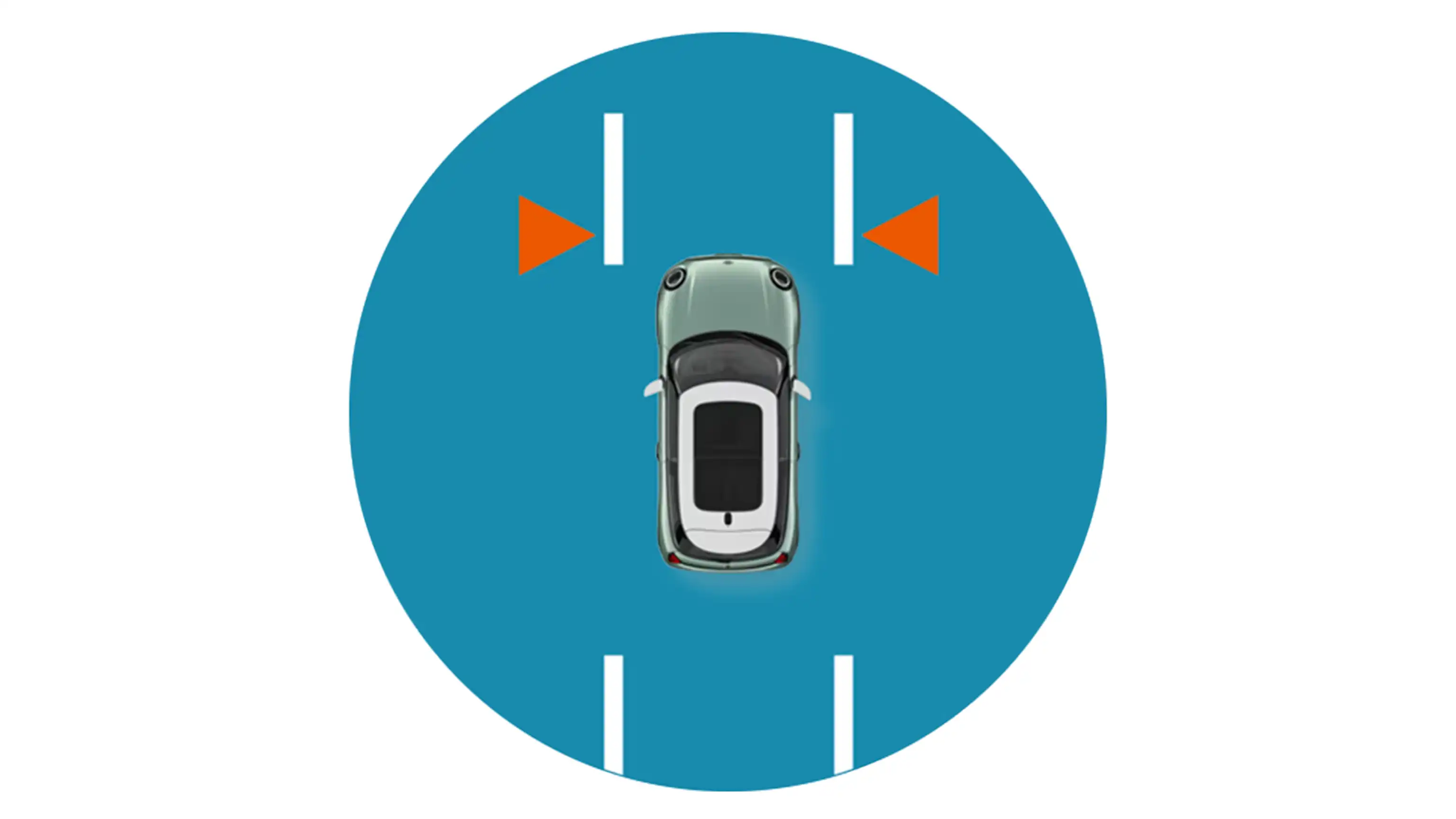 MINI Cooper 3 portas – aviso de alteração da faixa de rodagem