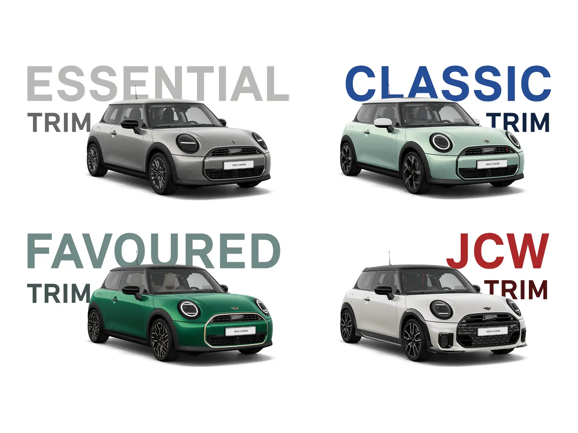 MINI Cooper 3 portas – Colagem de versões