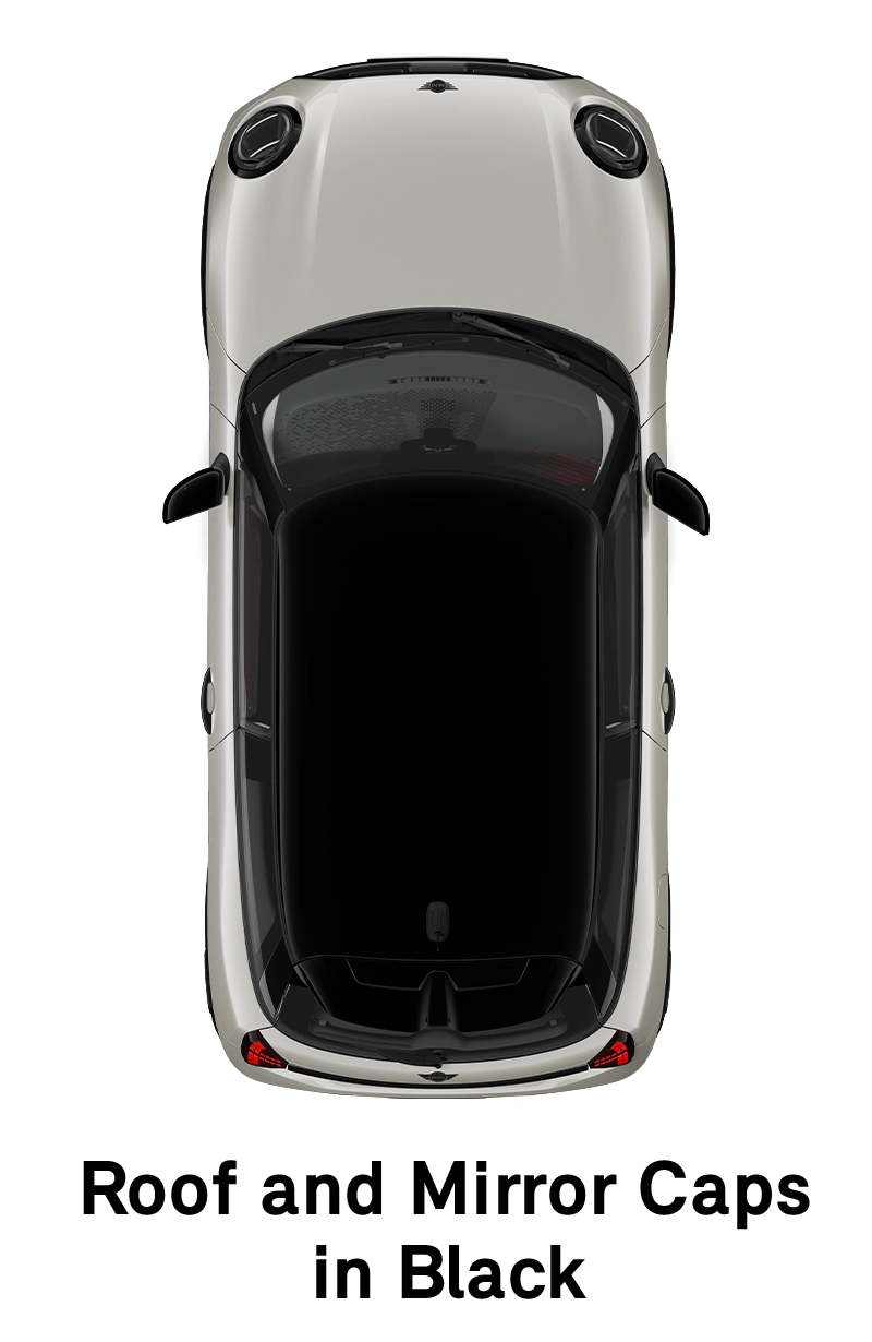  MINI - equipamento - versão jcw com tejadilho e capas dos espelhos retrovisores exteriores pretos