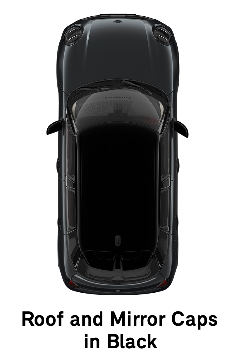  MINI - equipamento - versão jcw com tejadilho e capas dos espelhos retrovisores exteriores pretos