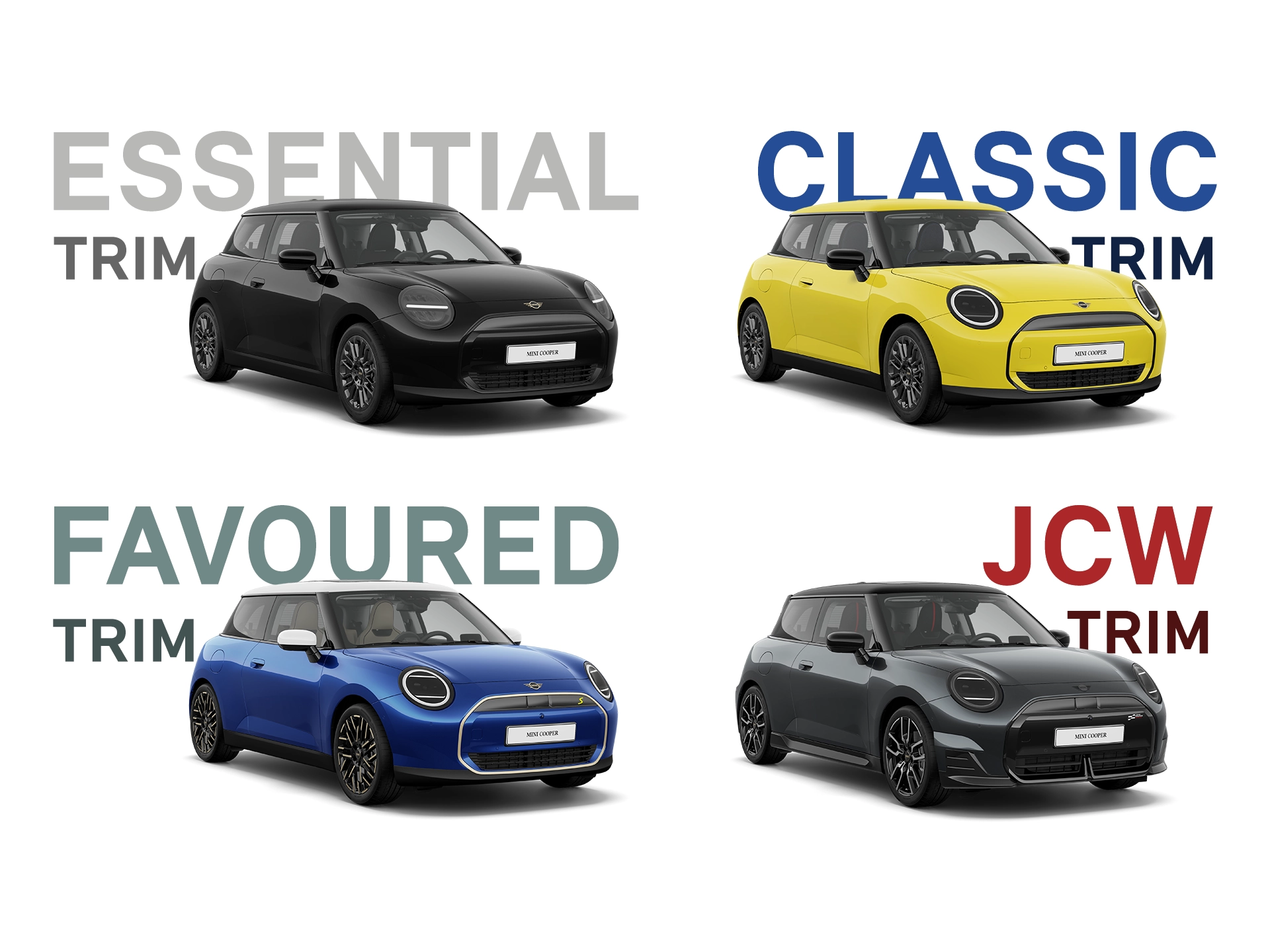 MINI Cooper elétrico - Colagem de versões