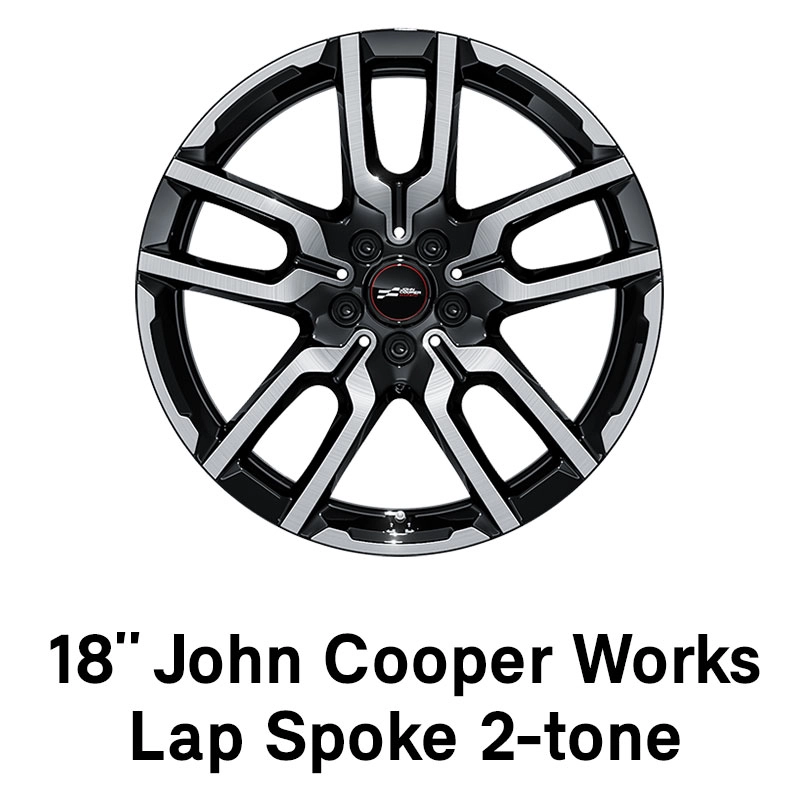 MINI - equipamento - jantes JCW Lap Spoke 2-tone de 18"