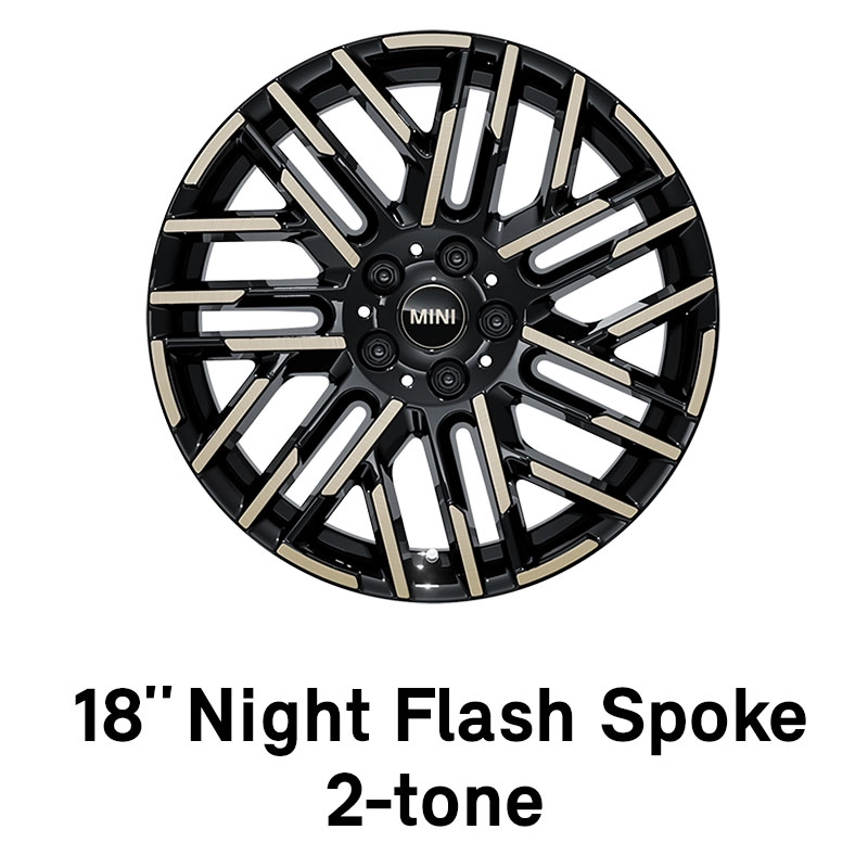 MINI - equipamento - jantes night flash spoke 2-tone de 18"