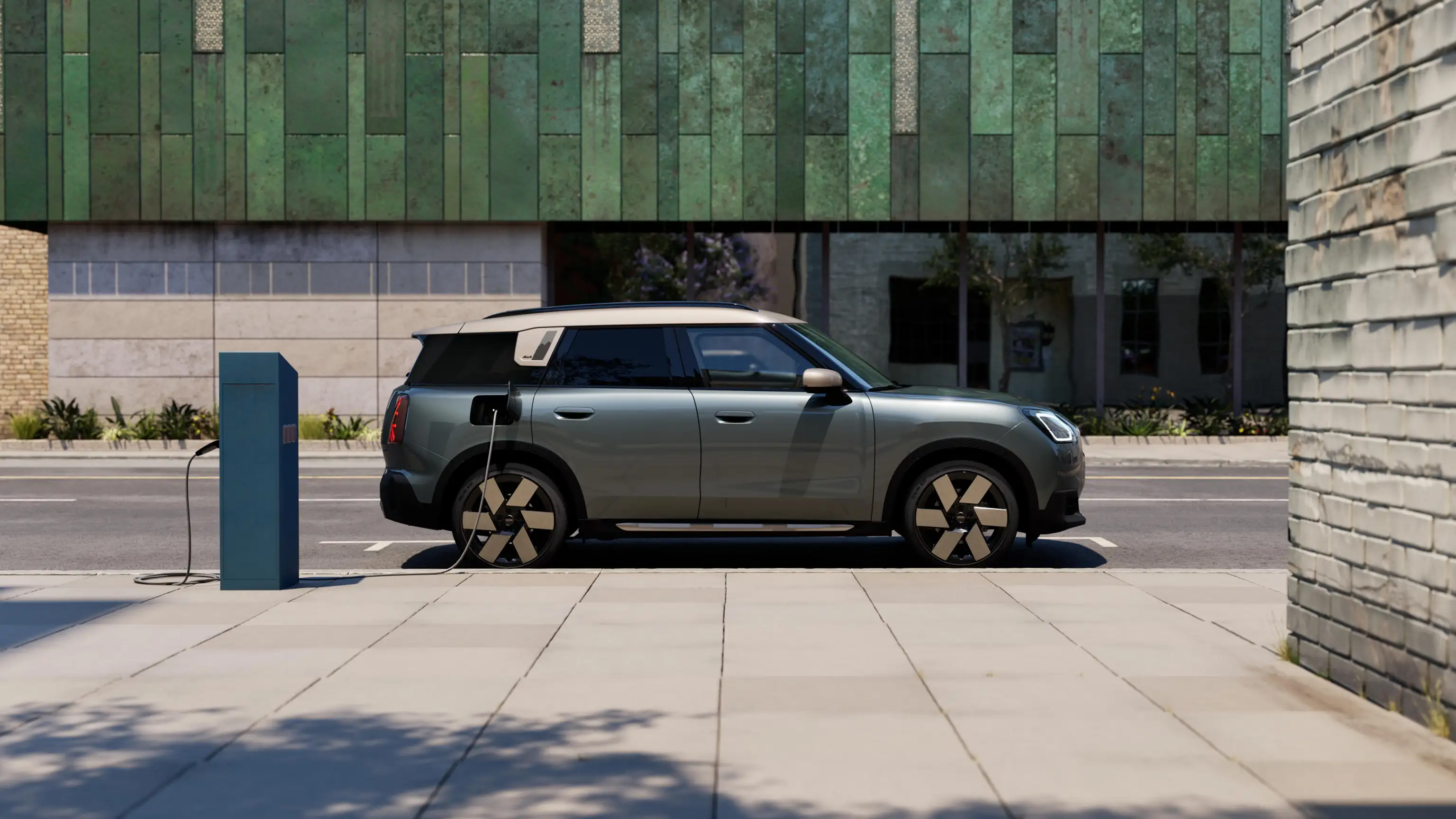 MINI Countryman elétrico - Vista lateral