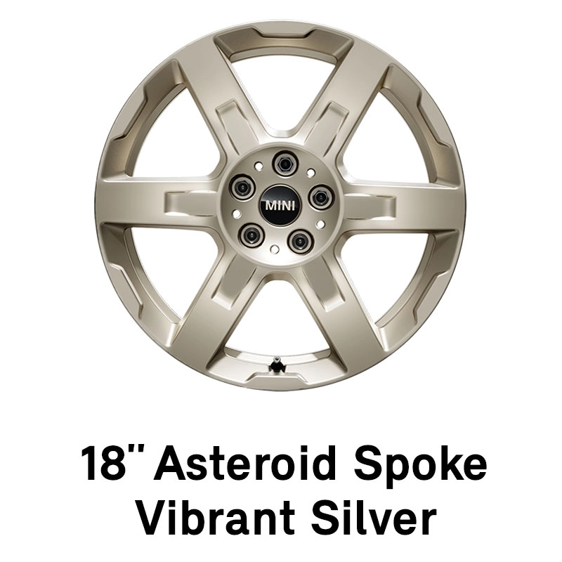 MINI - equipamento - jantes asteroid spoke vibrant silver de 18"