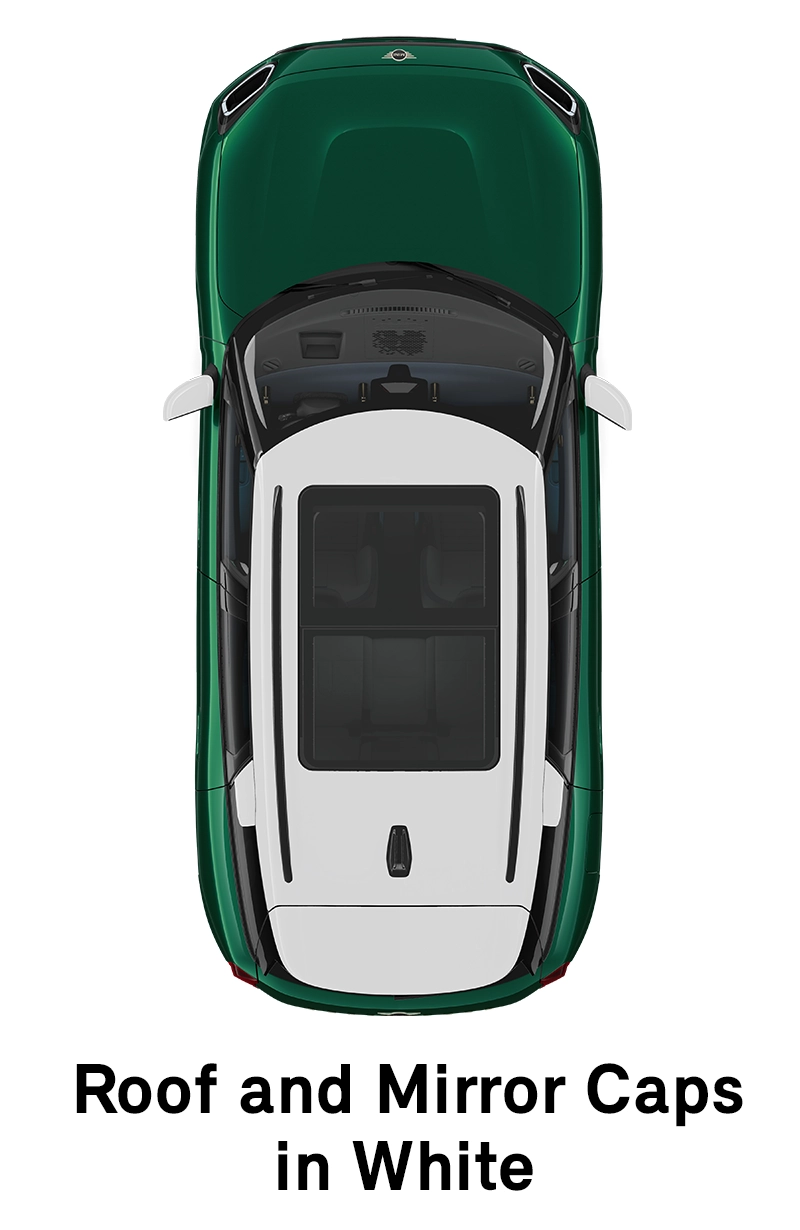  MINI - equipamento - versão classic tejadilho e capas dos espelhos retrovisores exteriores em branco