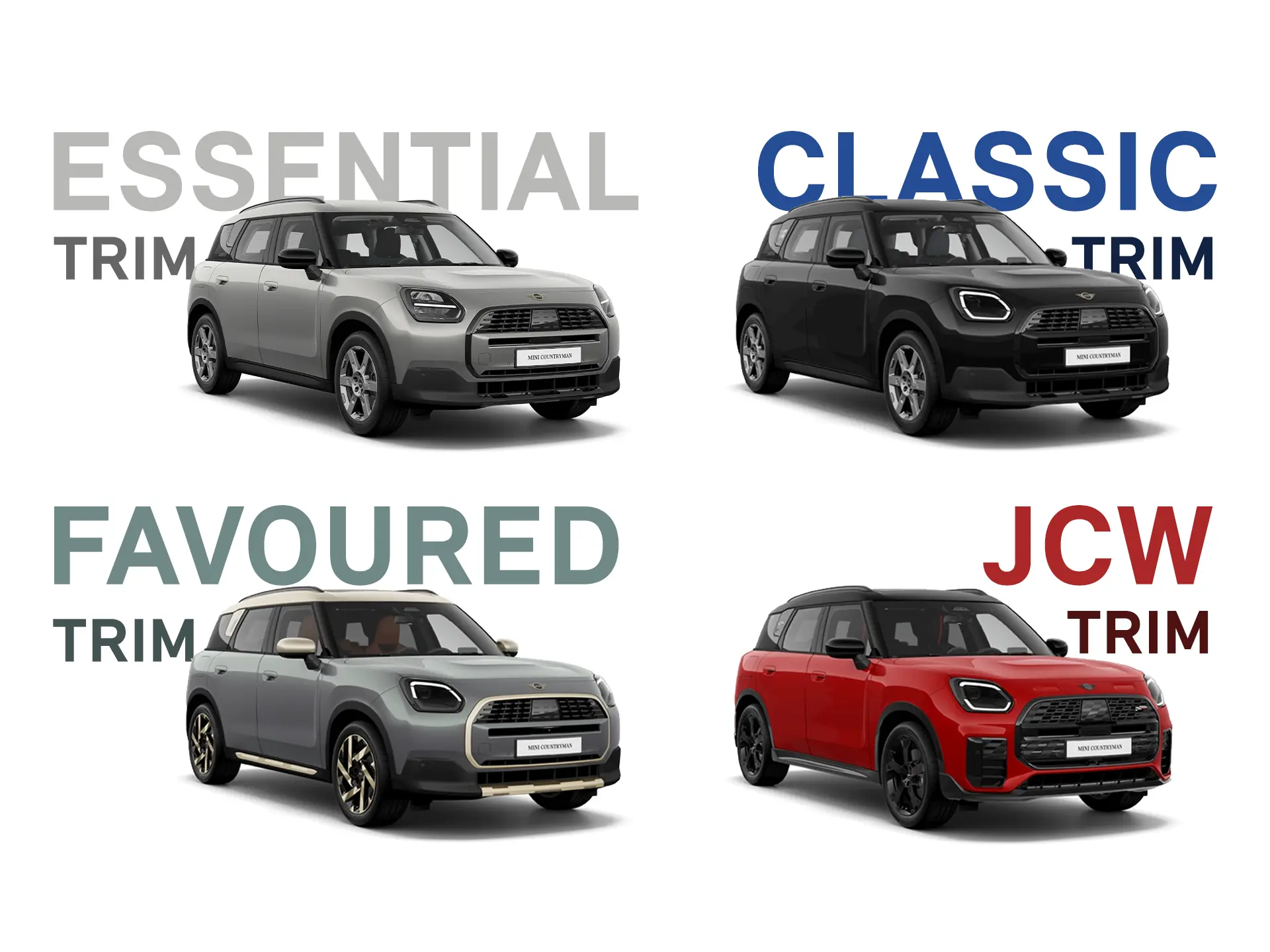 MINI Countryman - colagem de versões