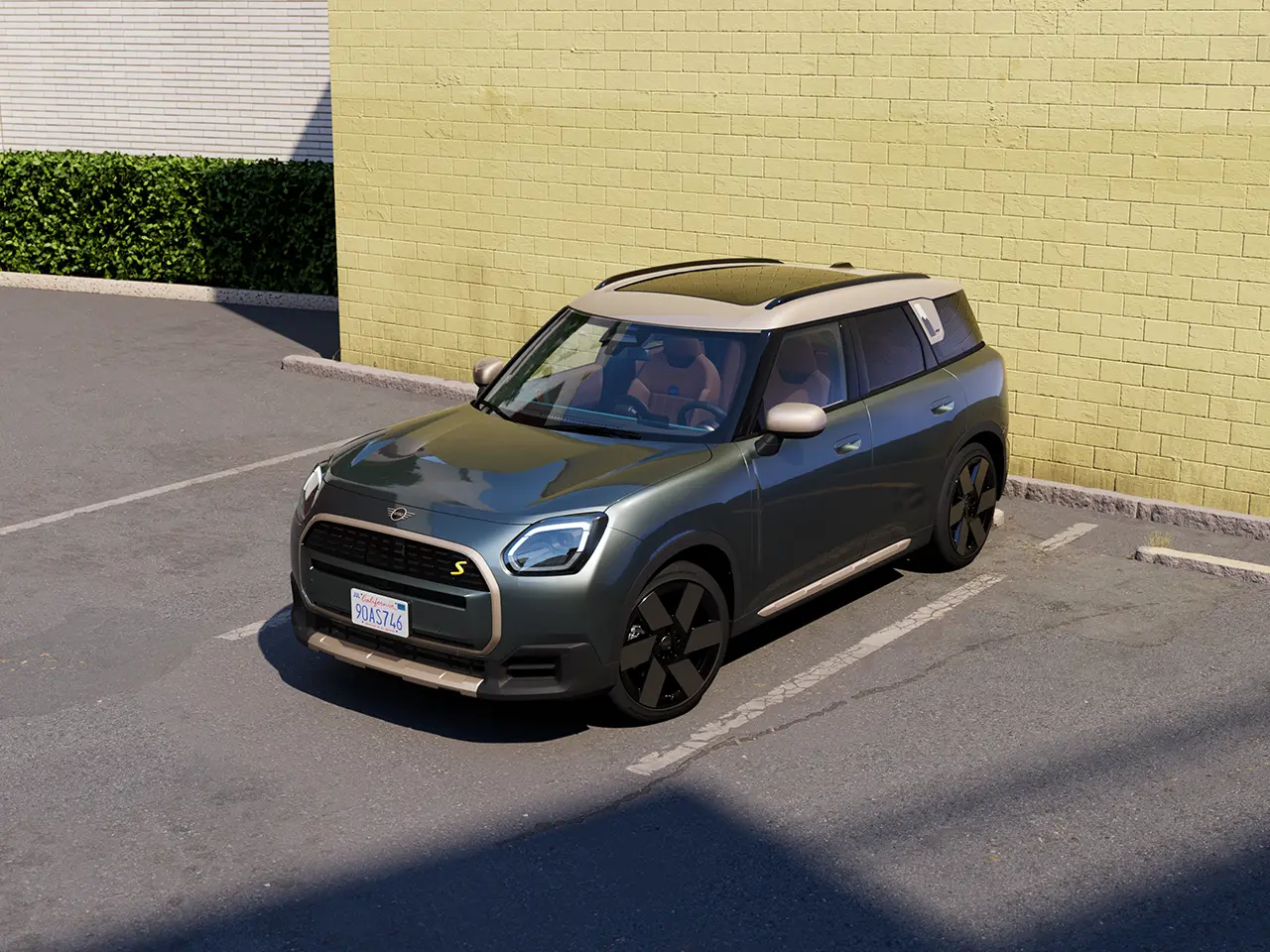 Vídeo de apresentação do interior e exterior de um MINI Countryman em detalhe. A câmara percorre o painel de instrumentos, destacando elementos do design.
