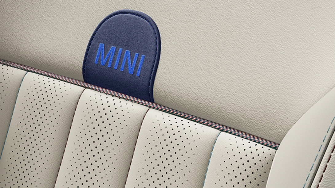Vista do MINI Countryman Favoured Style, bancos em vescin Beige