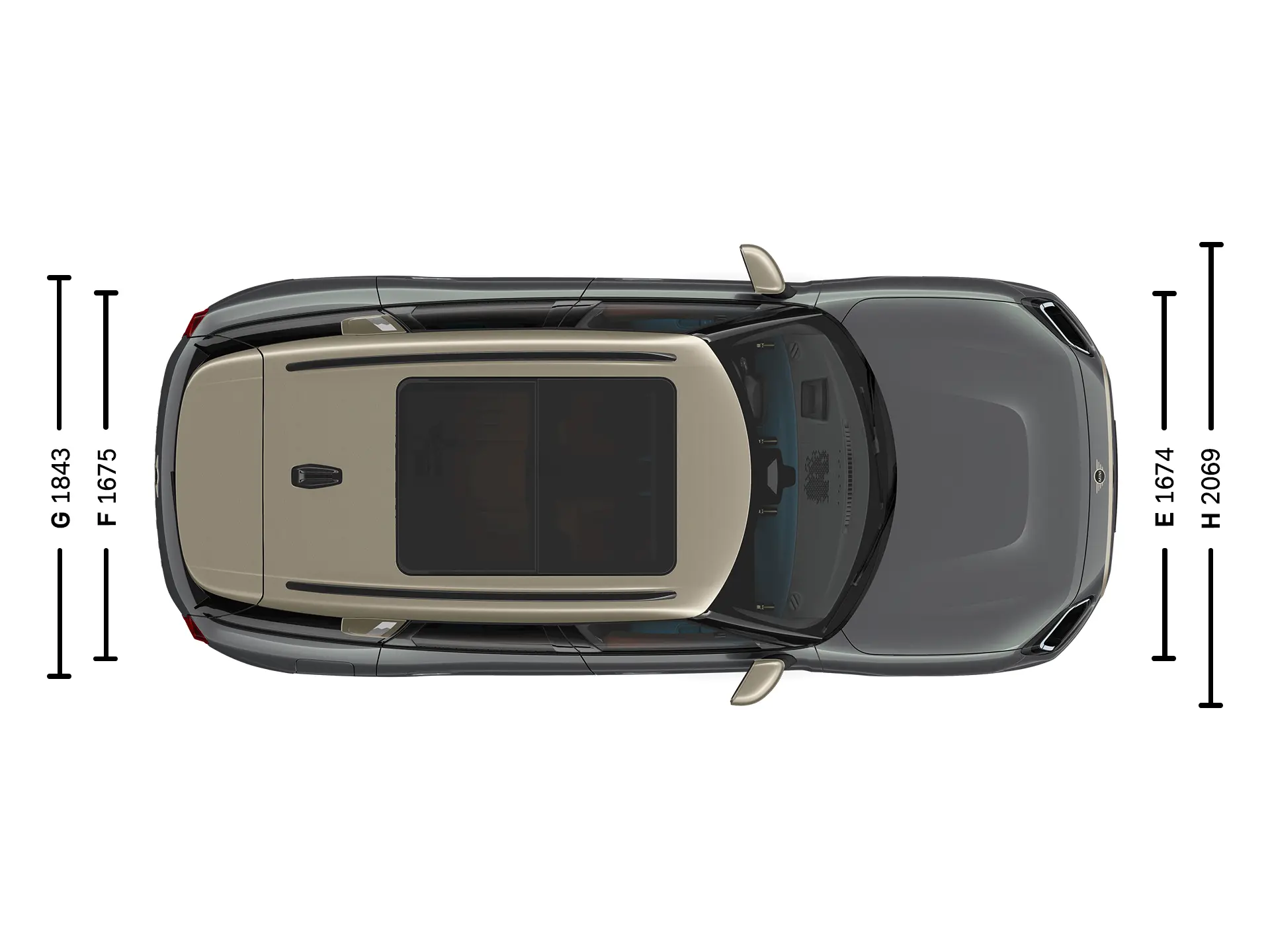 MINI Countryman Dimensões superior