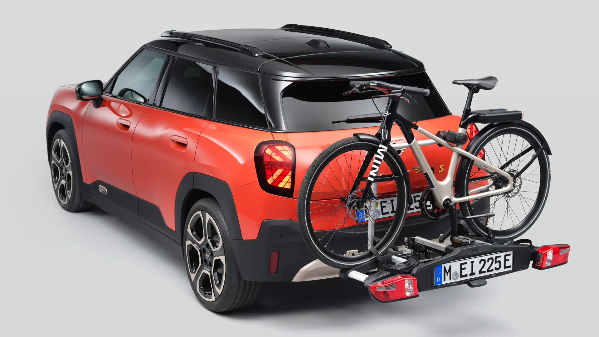 Acessórios MINI - suporte traseiro para bicicleta no mini aceman