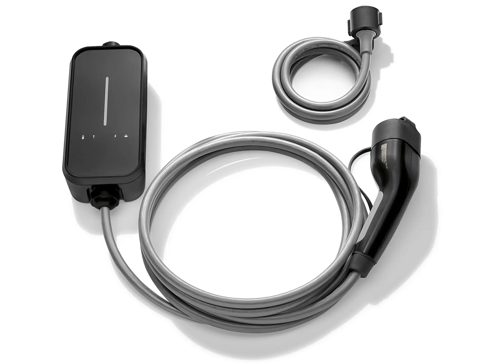 Mini Flexible Fast Charger 2.0 para carregamento na via pública, isolado.