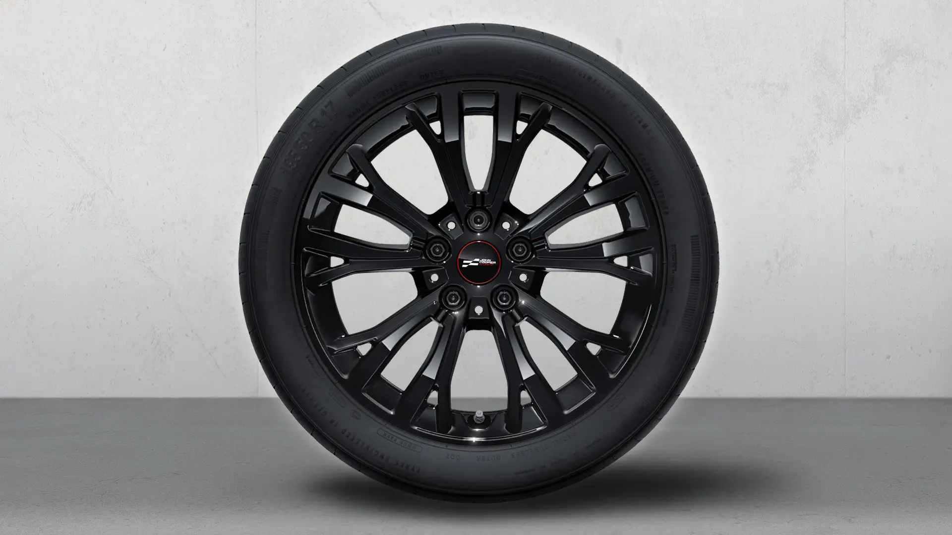 Jantes de liga leve John Cooper Works Star Spoke 962 de 17". Roda combinada de inverno em Jet Black.