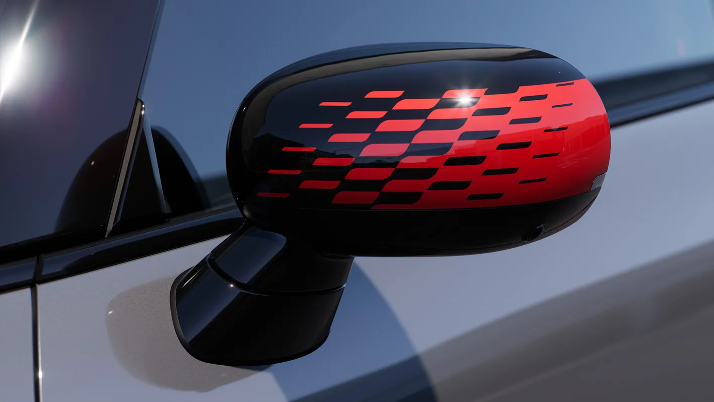 Tampa do retrovisor exterior MINI John Cooper Works em Chili Red John Cooper Works.