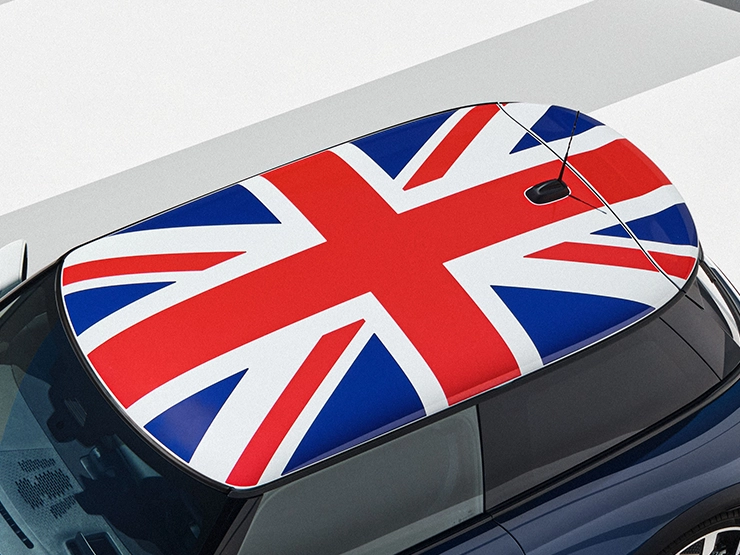 Vista de topo do MINI Cooper Oxford Edition.
