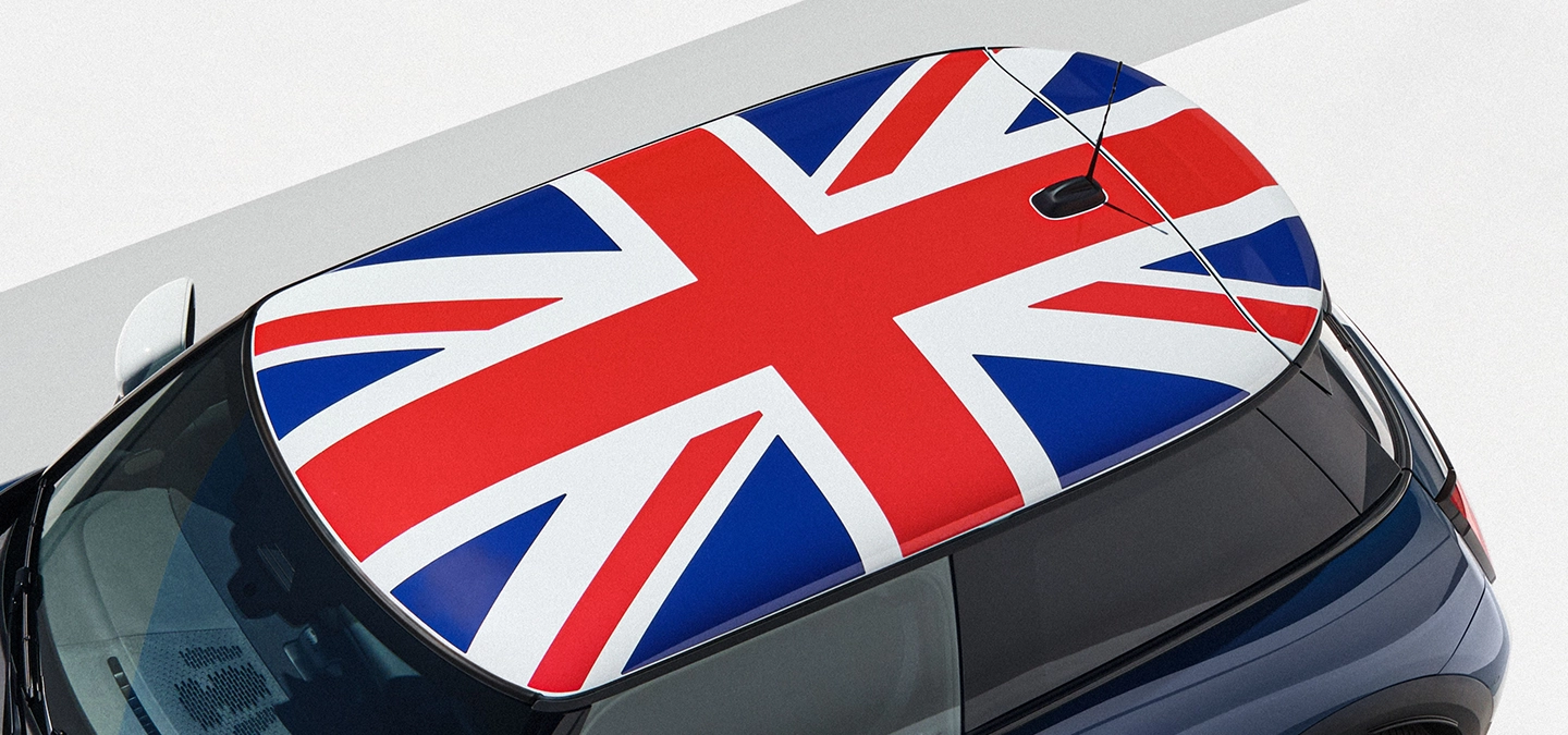 Vista de topo do MINI Cooper Oxford Edition.