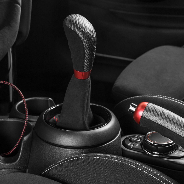 MINI John Cooper Works – punho da alavanca de velocidades – carbono Alcantara
