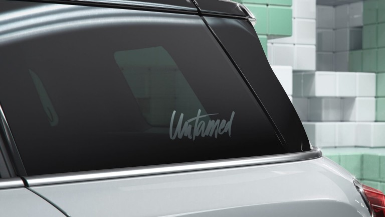 MINI Countryman Untamed Edition – gráfico dos vidros – logótipo escrito à mão
