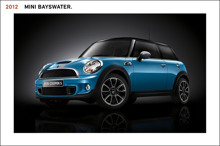MINI Bayswater, de 2012 na cor Kite Blue.