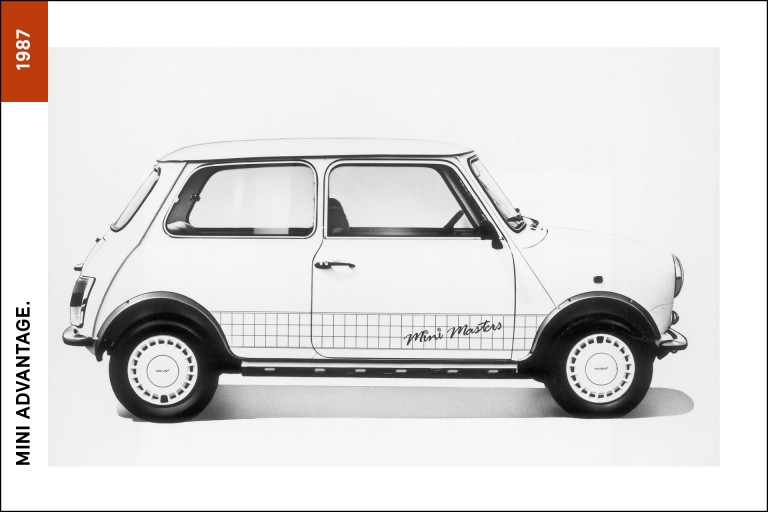 MINI Advantage, de 1987, cor branco.