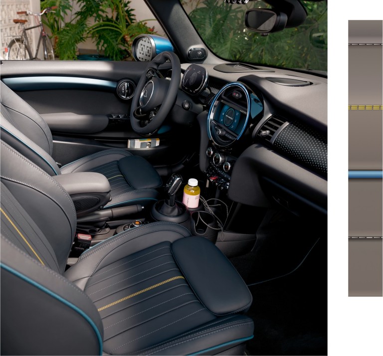 MINI Cabrio Sidewalk Edition – interior – estofos e cockpit